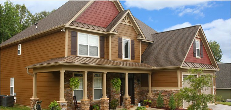 brown red james hardie siding color