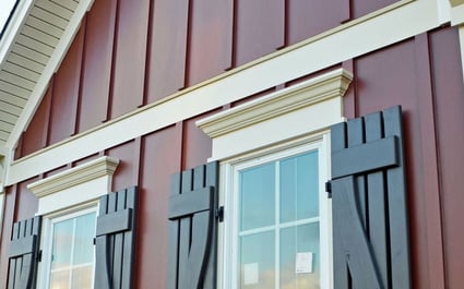 Vertical siding home